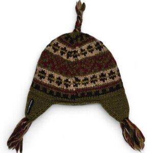 Everest Designs Nepal Wool Beanie Women's Chunky Knit Fleece Lined Ear Cover OS